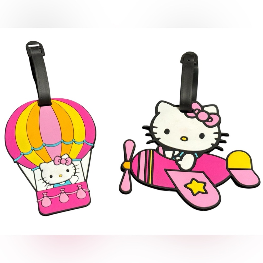NWOT•Hello Kitty 2pc Luggage Tag set